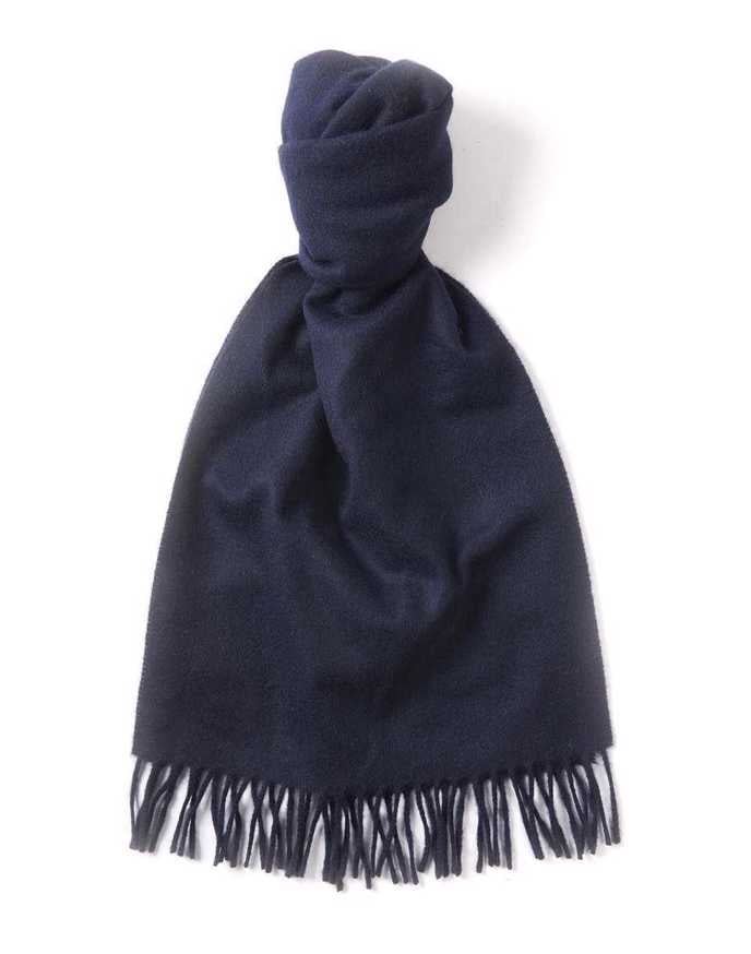 Cashmere Scarf - Navy