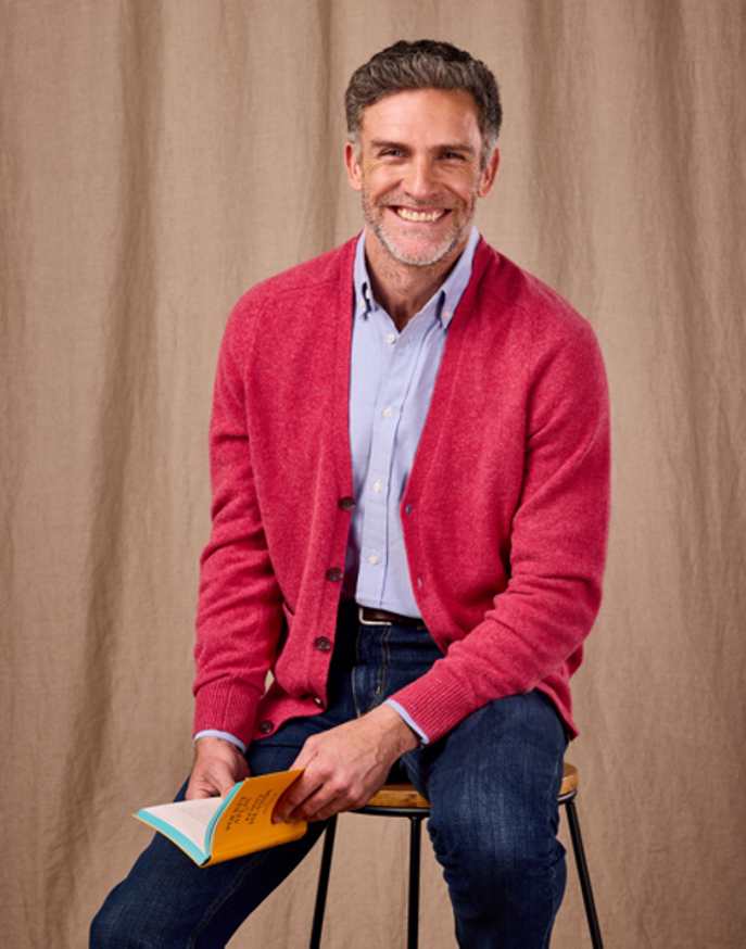 Lambswool Cardigan - Rose