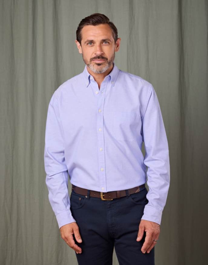 Button Down Oxford Shirt - Blue