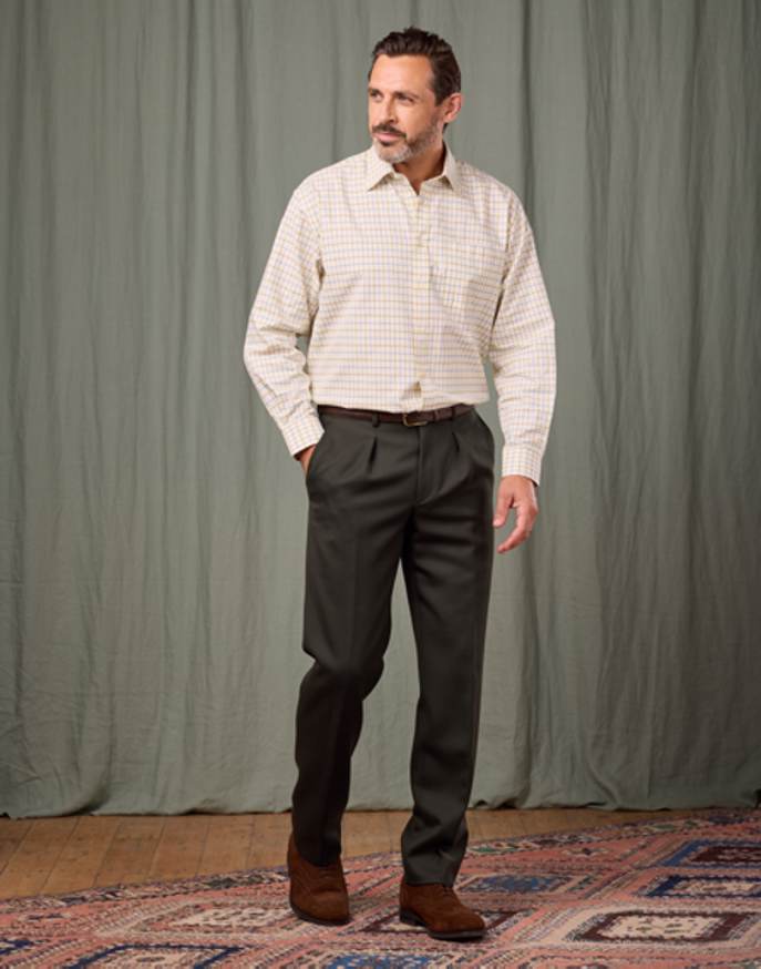 Cavalry Twill Trousers - Dark Olive