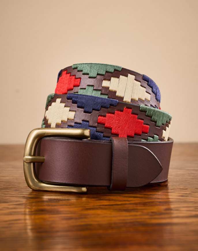 Polo Belt - Green/Red/Navy