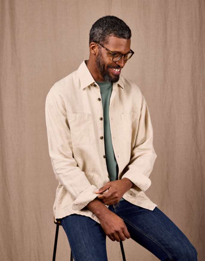 Linen Overshirt - Natural