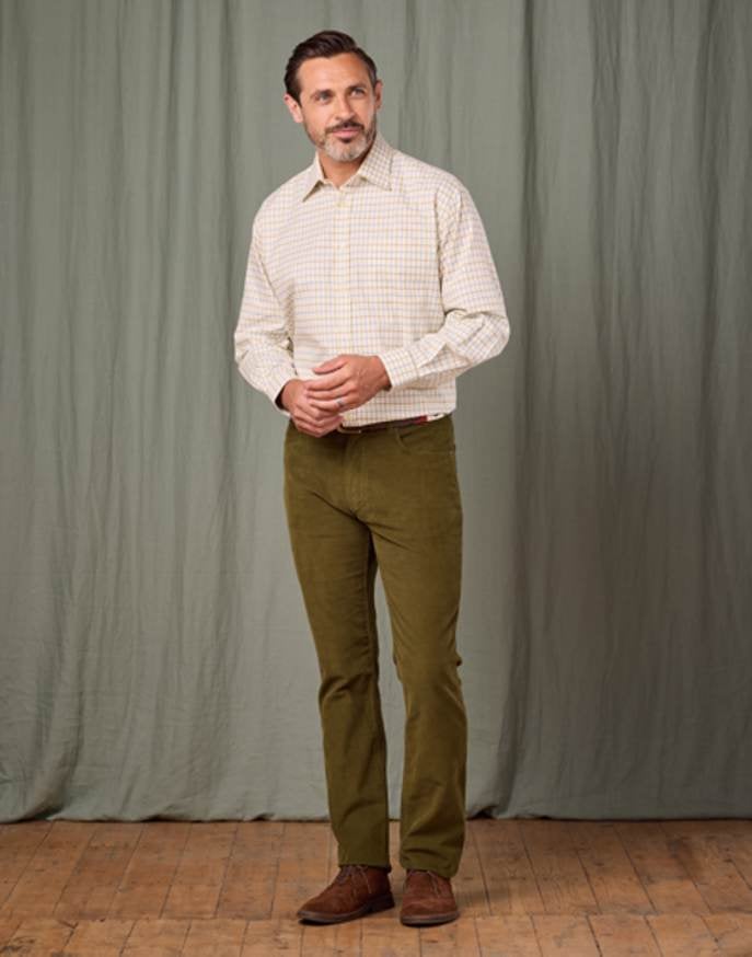 Needlecord Jeans - Olive