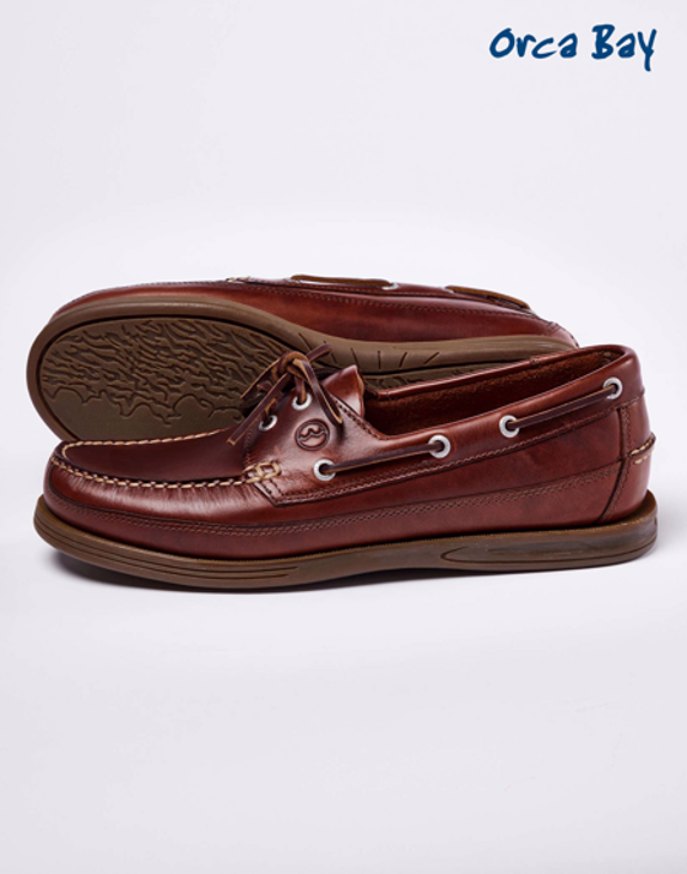 Fowey Deck Shoes - Saddle