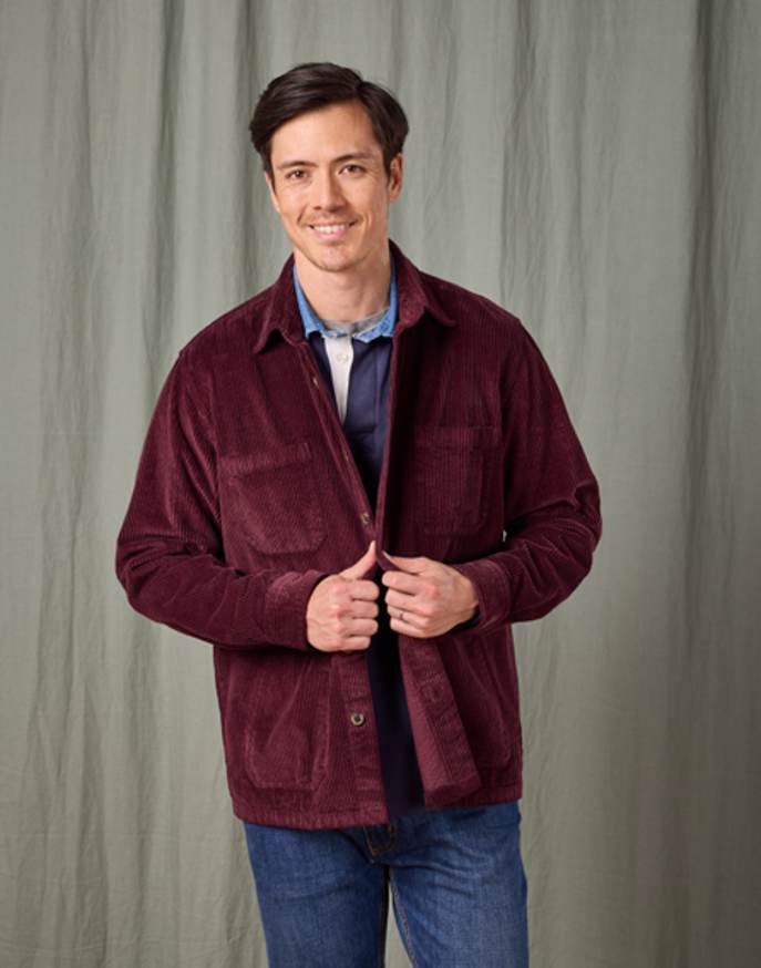 Corduroy Overshirt - Damson