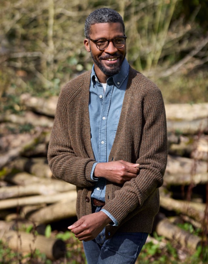Yak Cardigan - Moss