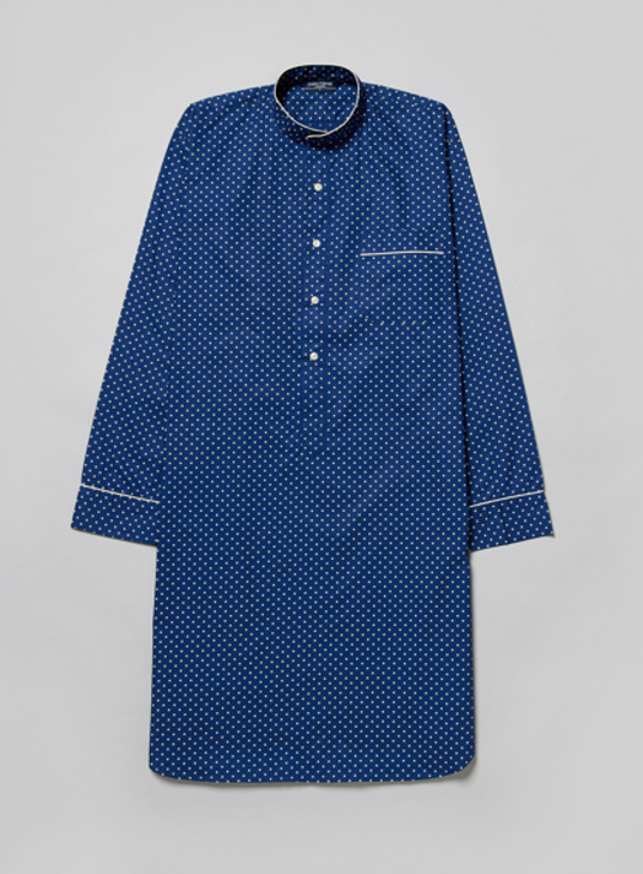 Nightshirt - Navy/White Polkadot (fine)