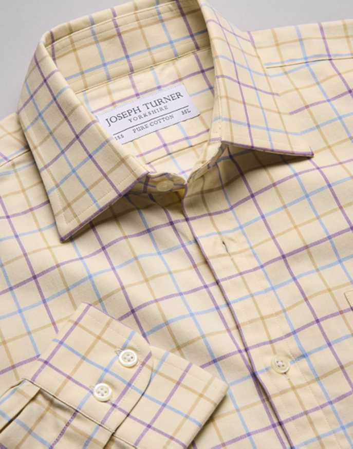 Blue/Taupe/Plum Country Check Shirt