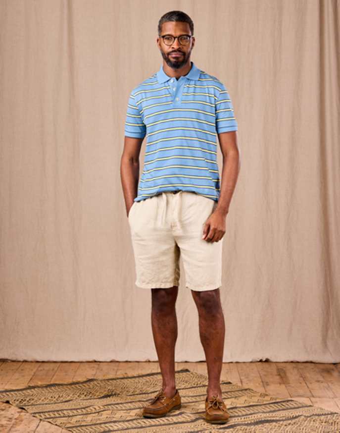 Casual Linen Shorts - Stone