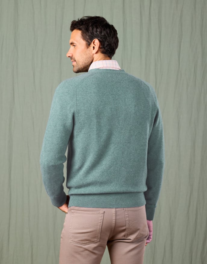 Lambswool Cardigan - Seafoam