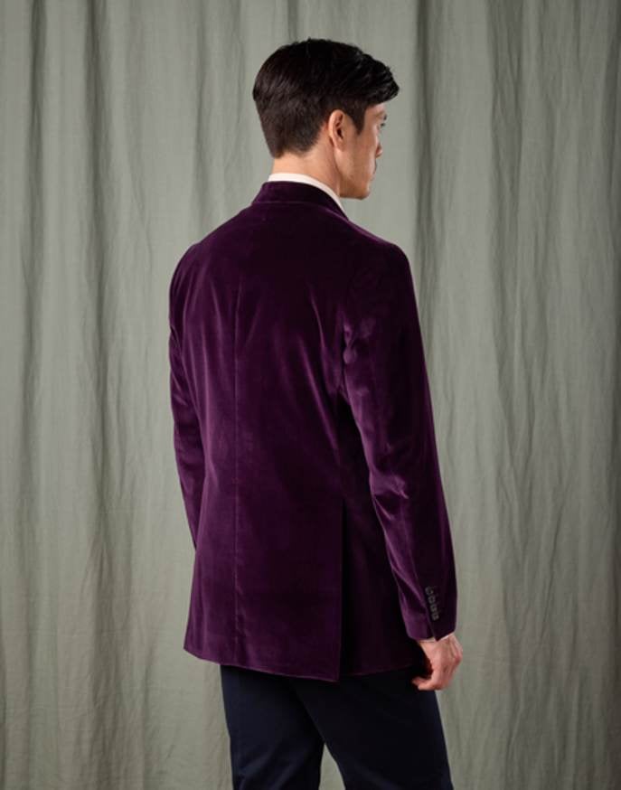 Classic Velvet Jacket - Purple