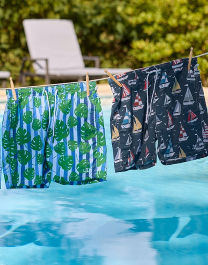 Swimming Trunks - Sailboats