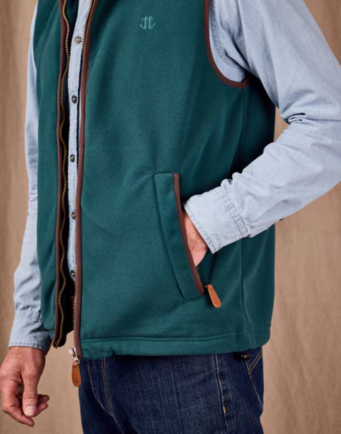 Fleece Gilet - Teal