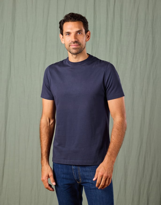 Cotton T Shirt - Navy