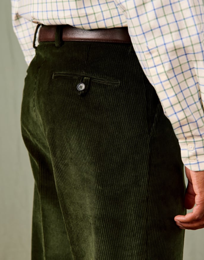 Corduroy Trousers - Dark Green