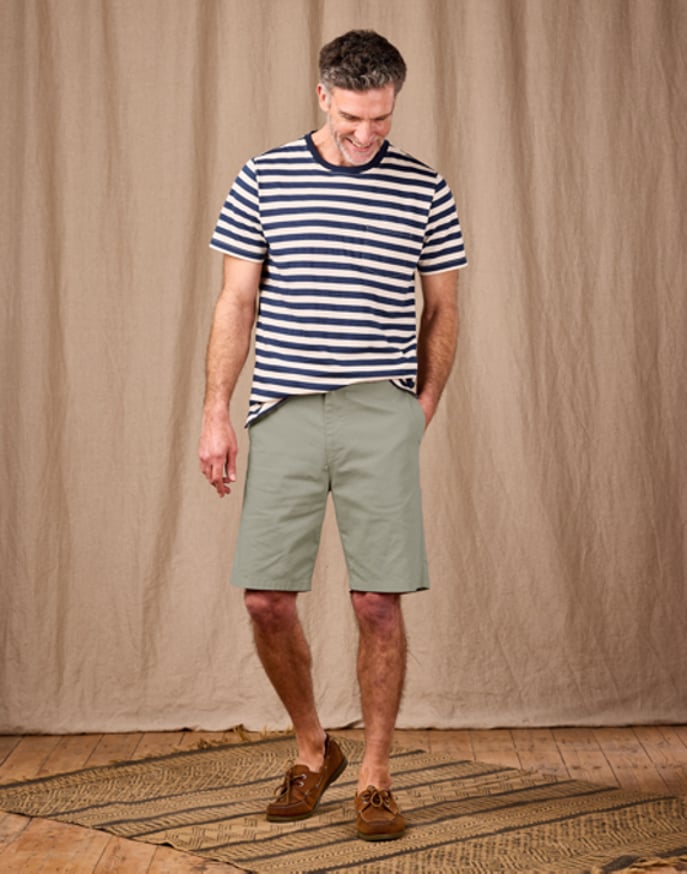 Linen Cotton Shorts - Olive