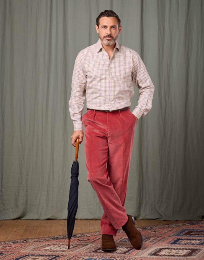 Corduroy Trousers - Soft Red