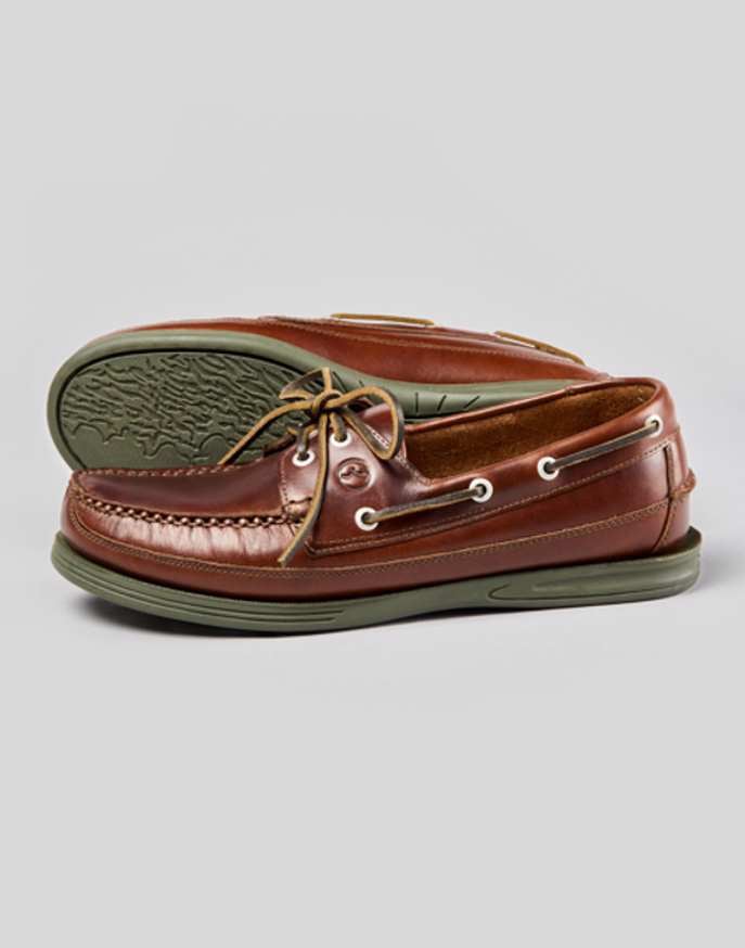 Fowey Deck Shoe - Elk