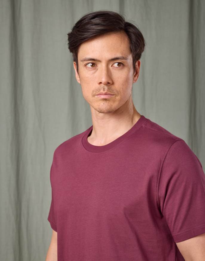 Cotton T Shirt - Burgundy