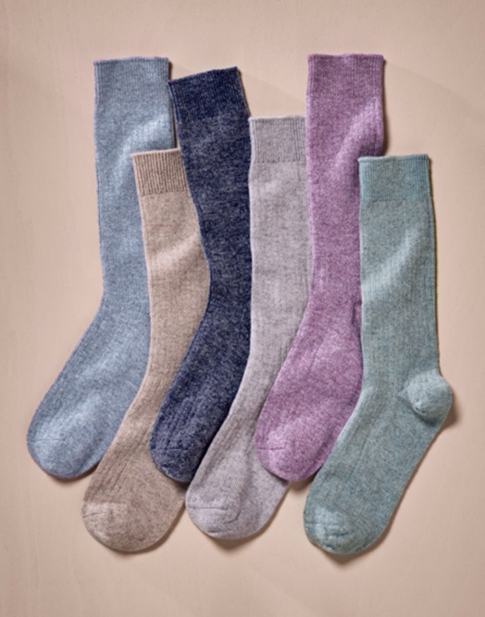 Cashmere Socks - Blue