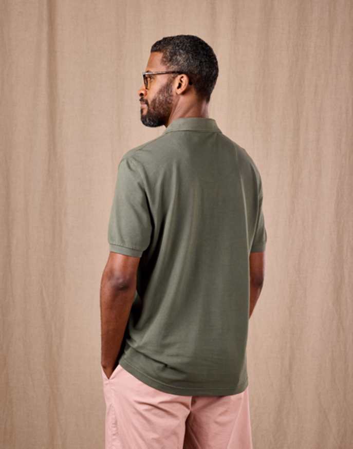 Pique Polo Shirt - Thyme