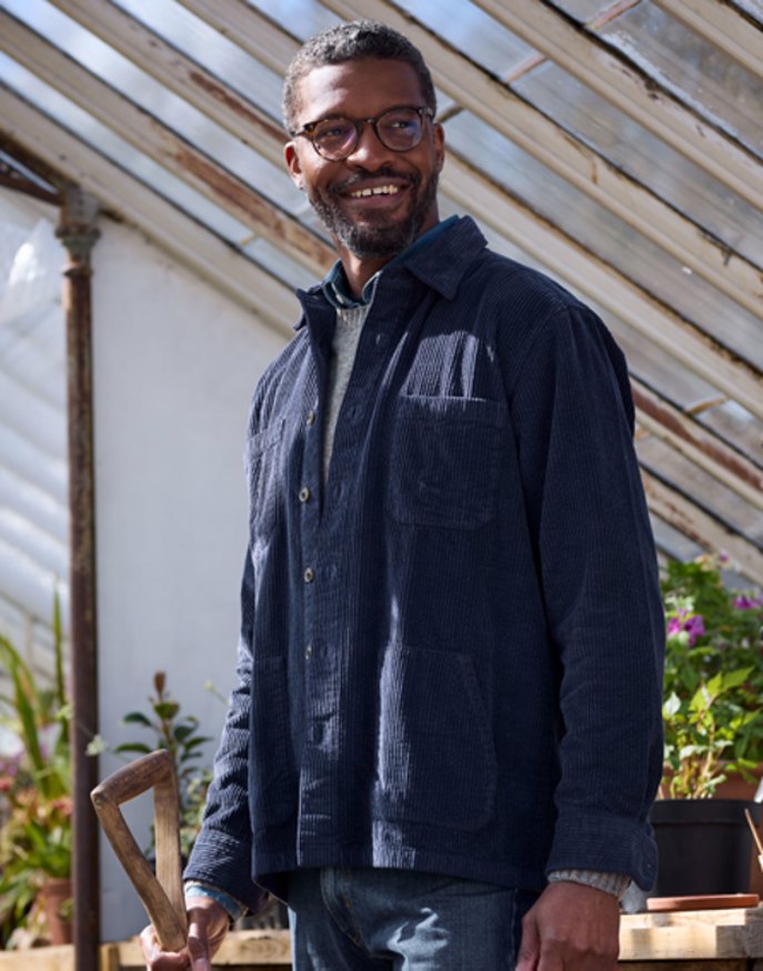 Corduroy Overshirt - Navy