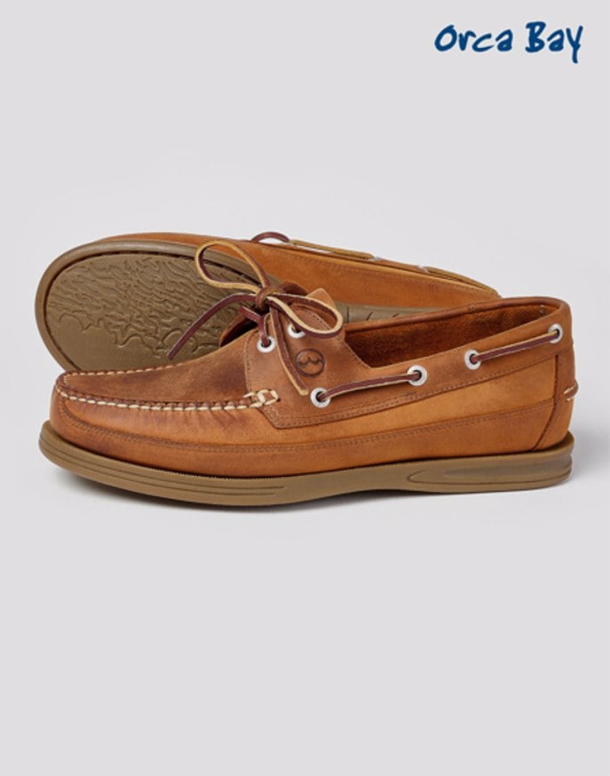 Fowey Deck Shoes - Sand