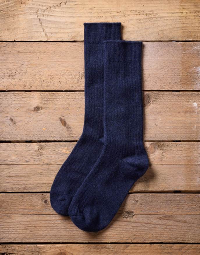 Cashmere Socks - Navy