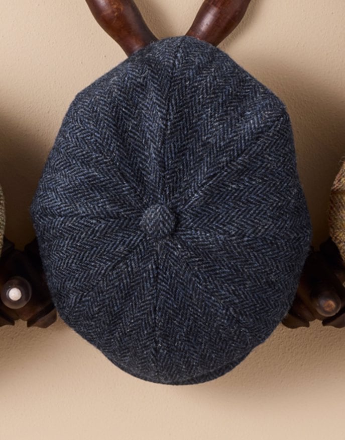 Newsboy Cap - Blue Tweed