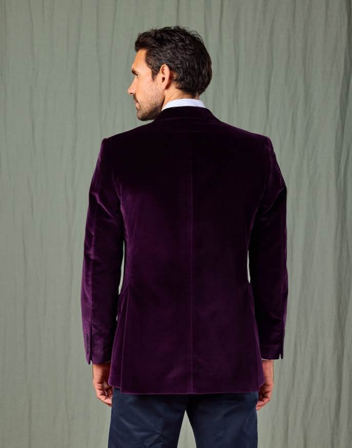 Classic Velvet Jacket - Purple