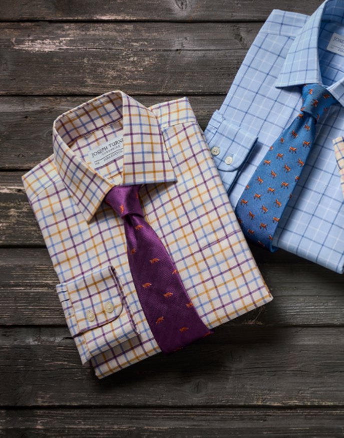 Gold/Purple/Blue Country Check Shirt