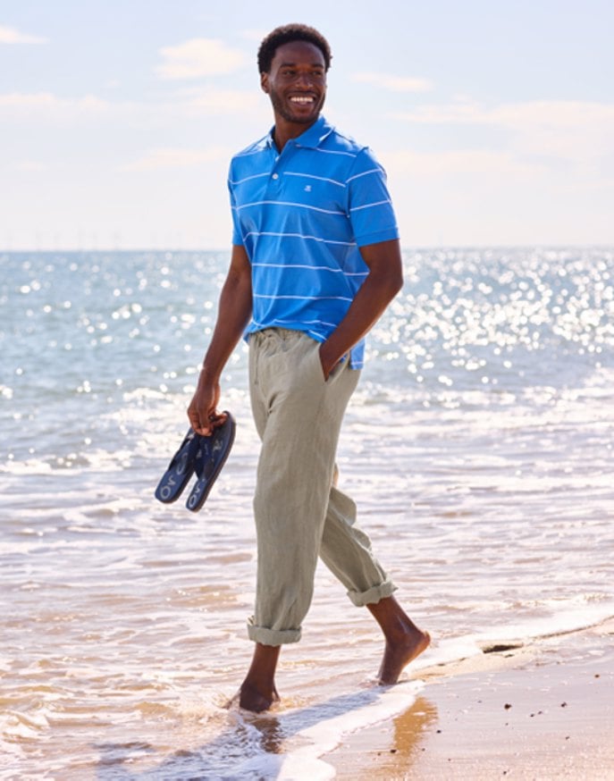 Casual Linen Trouser - Stone