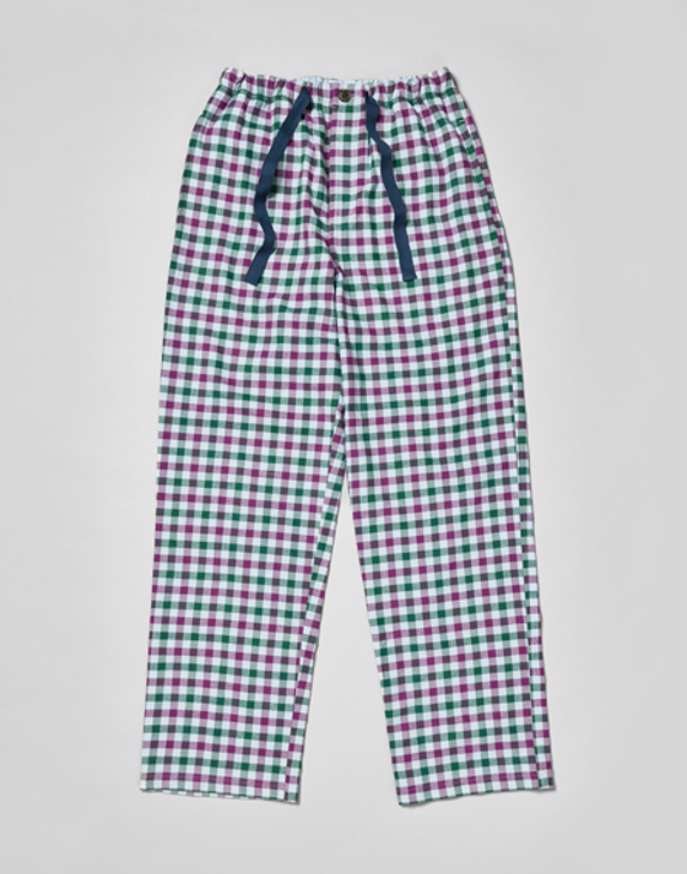 Pyjama Bottoms - Green/Purple (brushed)