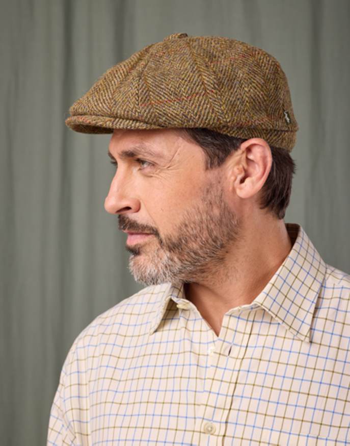 Newsboy Cap - Gold/Olive