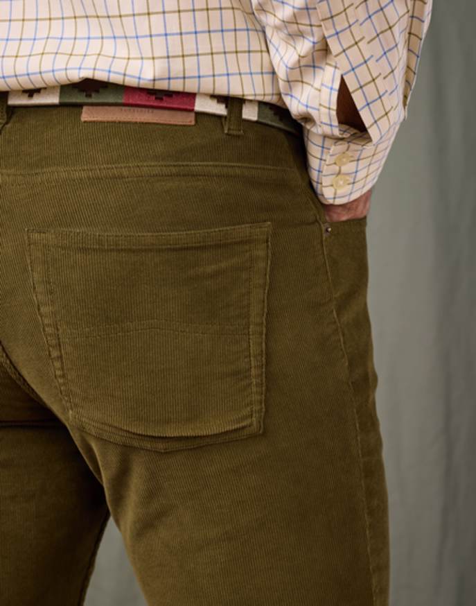 Needlecord Jeans - Olive