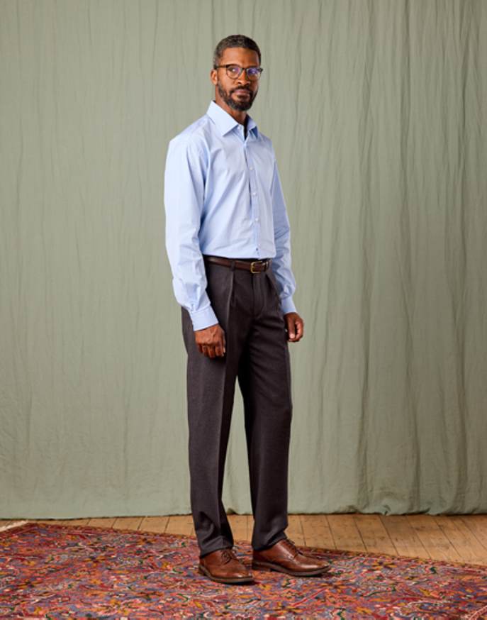 Flannel Trousers - Charcoal