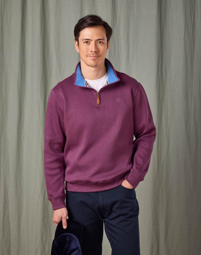 Half Zip Sweatshirt - Fig