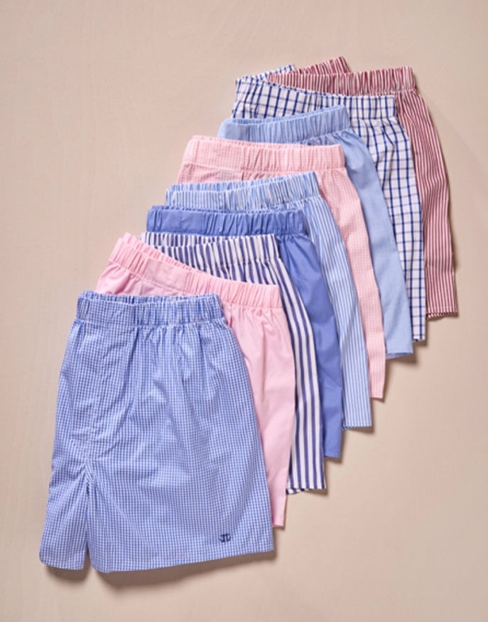 Boxer Shorts - Blue End on End