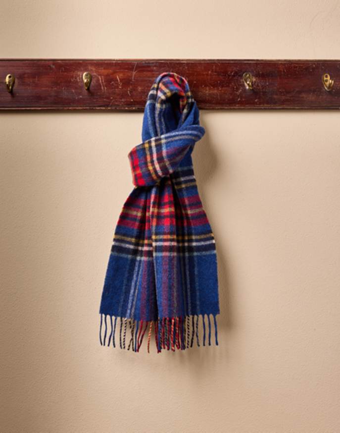 Lambswool Scarf - Blue Stewart