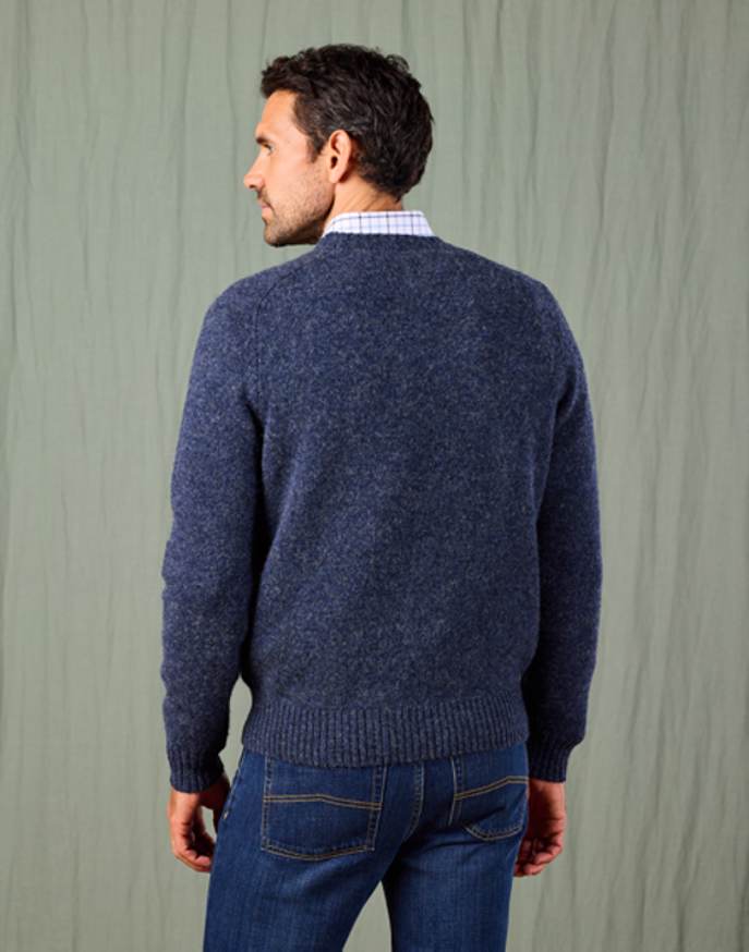 Shetland Crew Neck - Navy