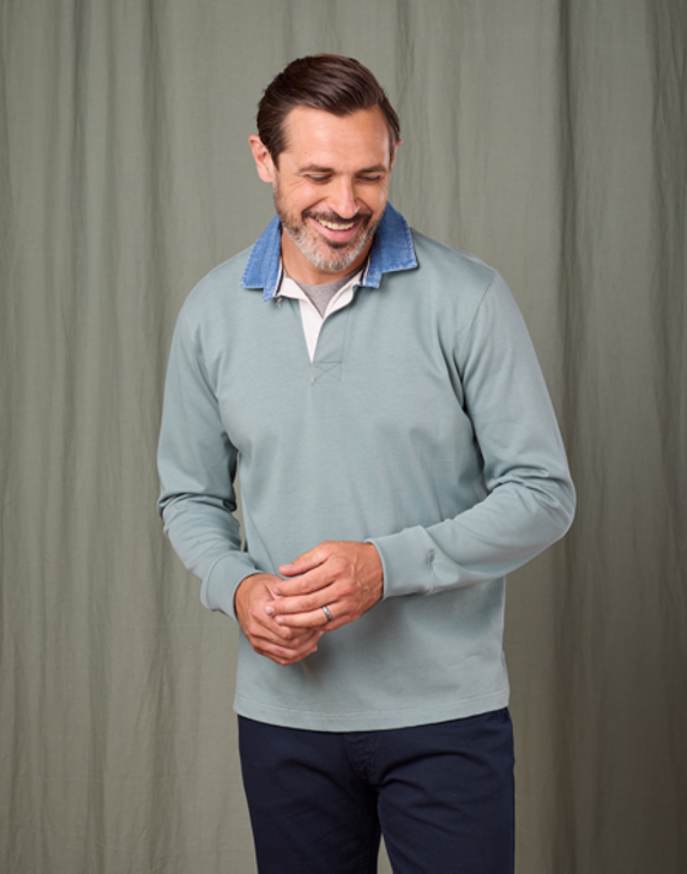 Rugby Shirt - Washed Green