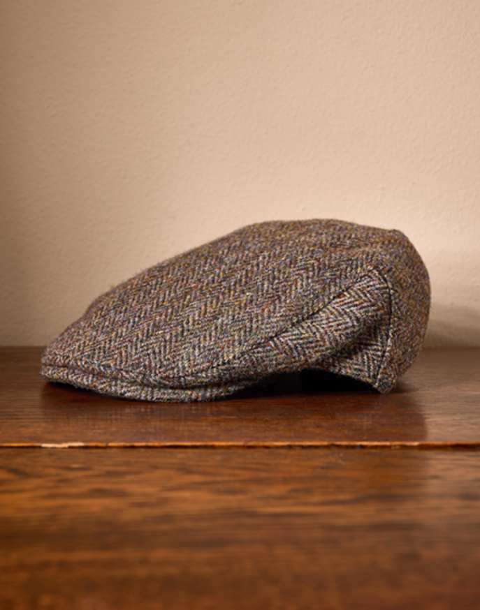 Tweed Flat Cap - Moorland Herringbone