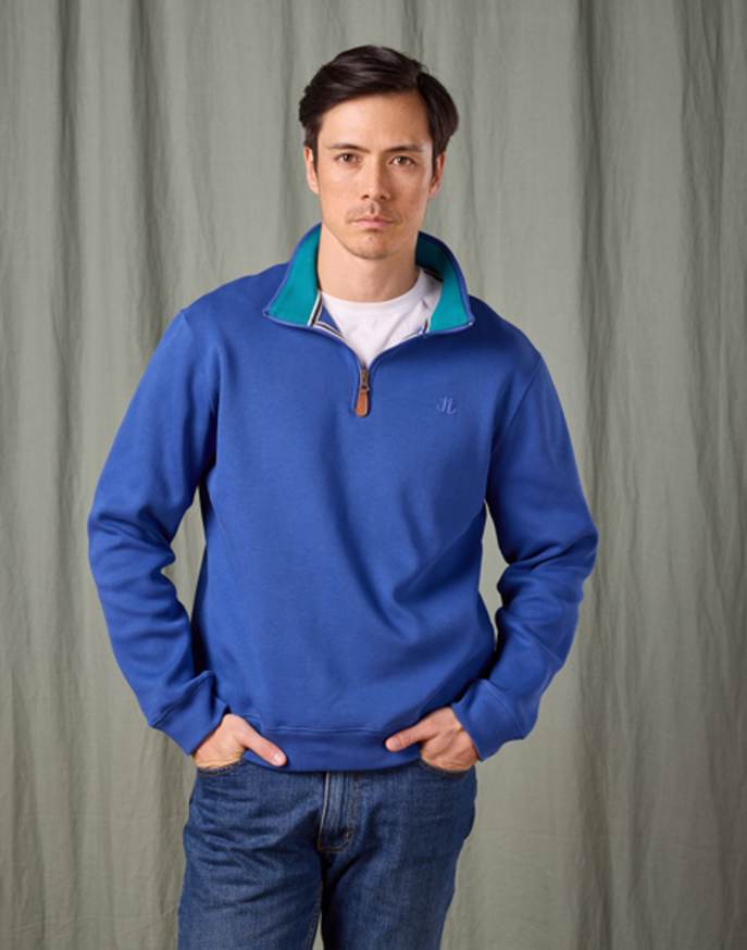 Half Zip Sweatshirt - Dark Blue