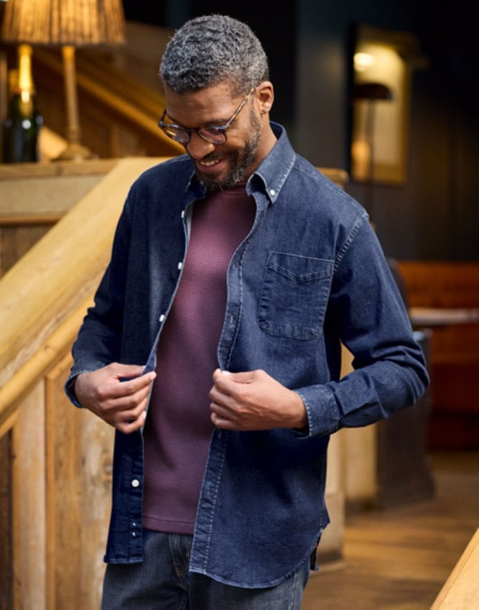 Denim Shirt - Dark Blue