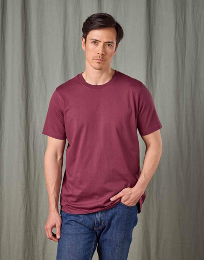 Cotton T Shirt - Burgundy