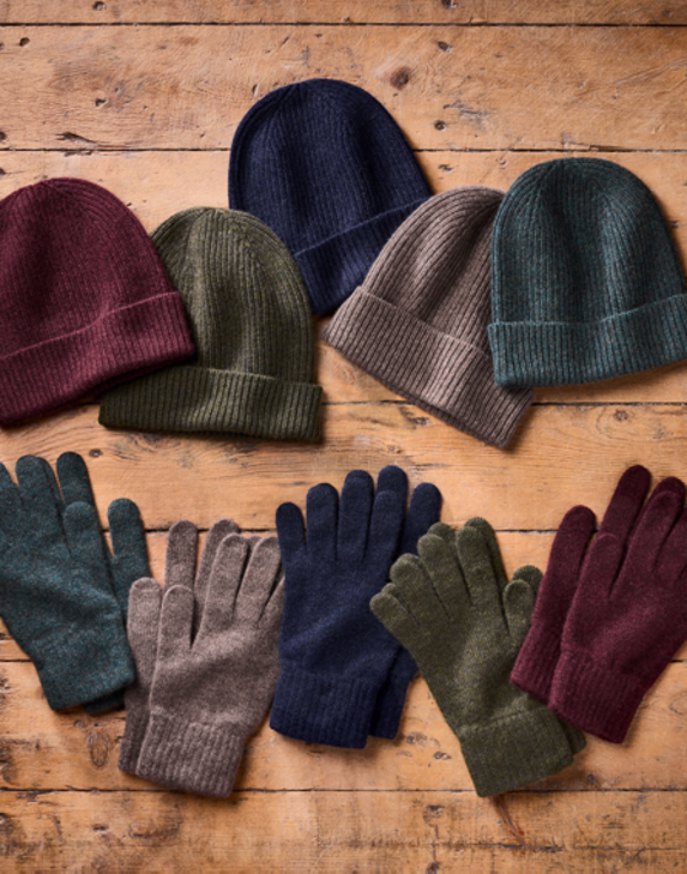 Cashmere Beanie Hat - Teal