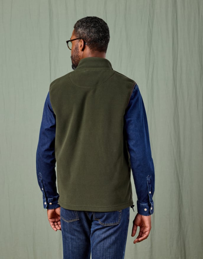 Fleece Gilet - Olive