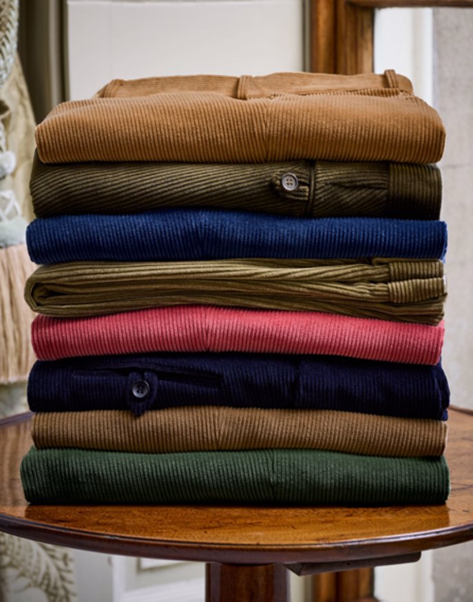 Corduroy Trousers - Forest Green
