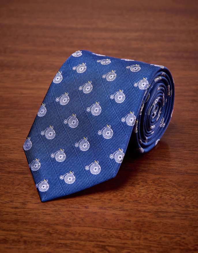 Penny Farthing on Navy Silk Tie