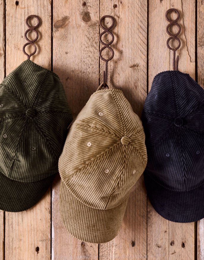 Corduroy Baseball Cap - Olive